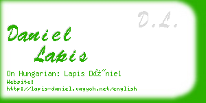 daniel lapis business card